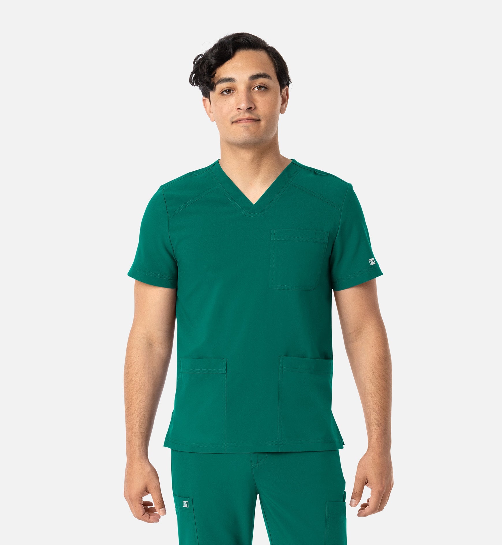Matrix Mens 5502 Men’s 3 Pocket V-Neck Top Hunter