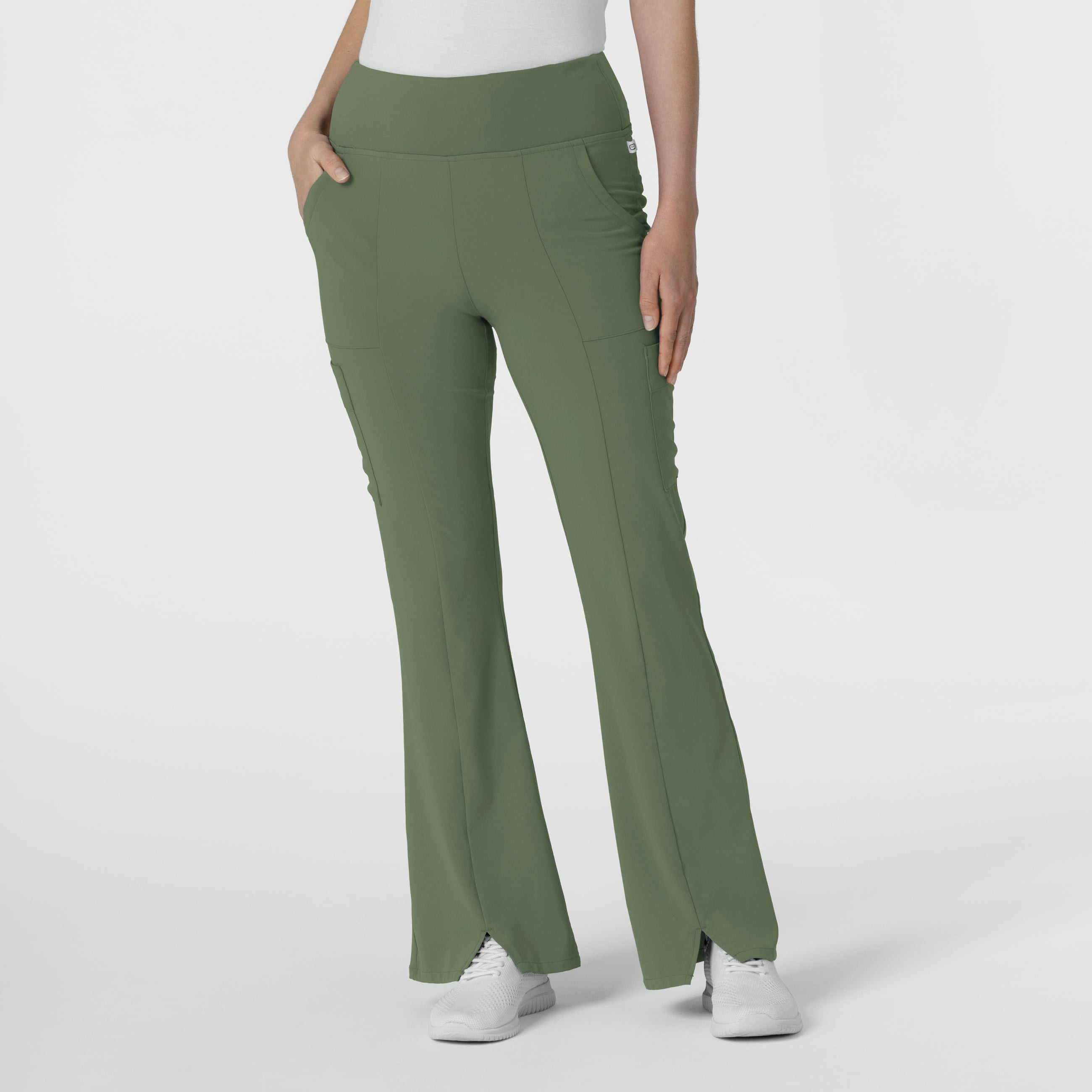RENEW 5534 Cargo Flare Scrub Pants Olive