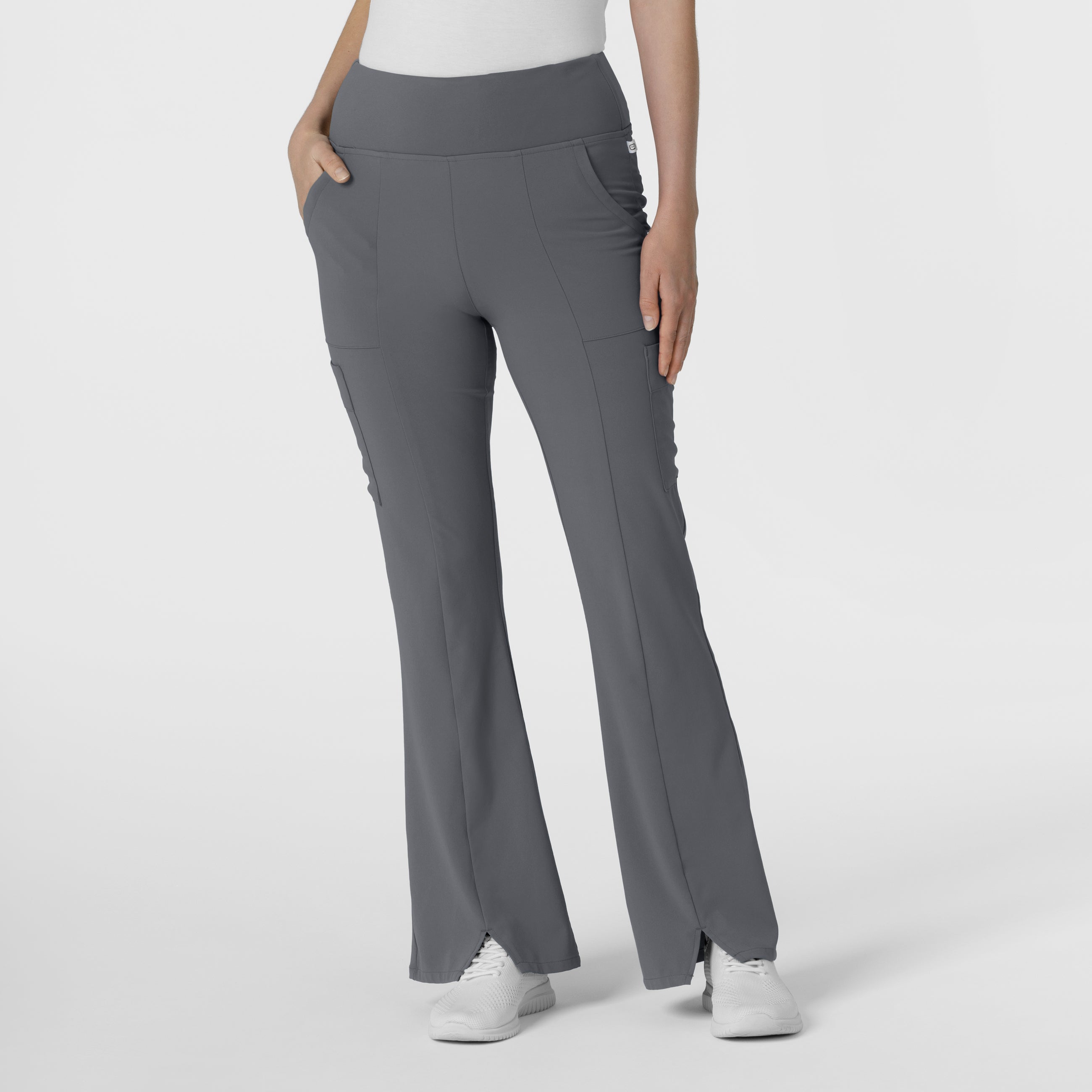 RENEW 5534 Cargo Flare Scrub Pants Pewter