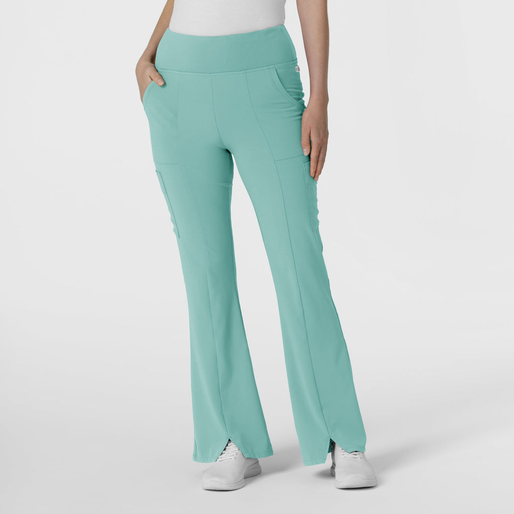 RENEW 5534 Cargo Flare Scrub Pants Turquoise