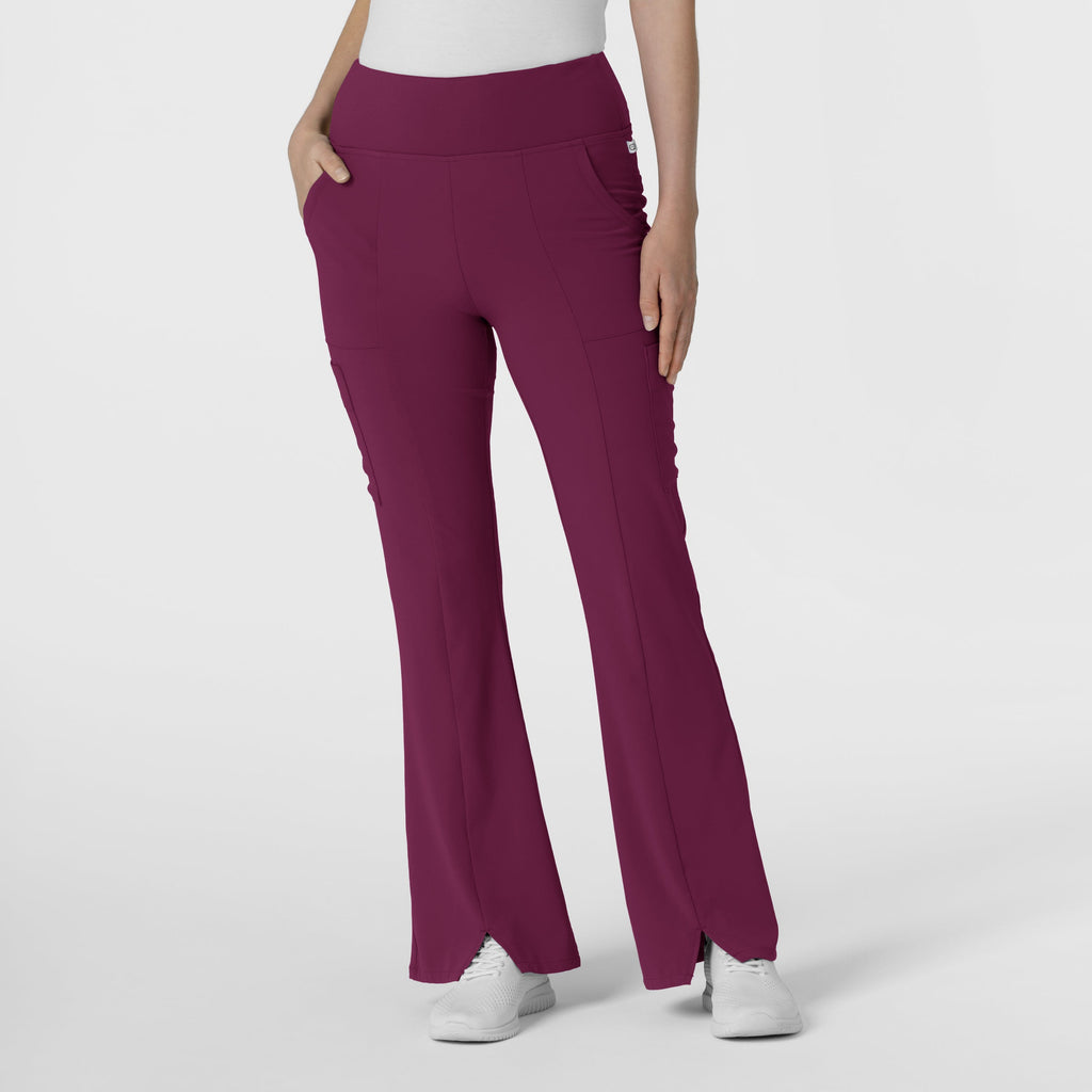 RENEW 5534 Cargo Flare Scrub Pants Wine
