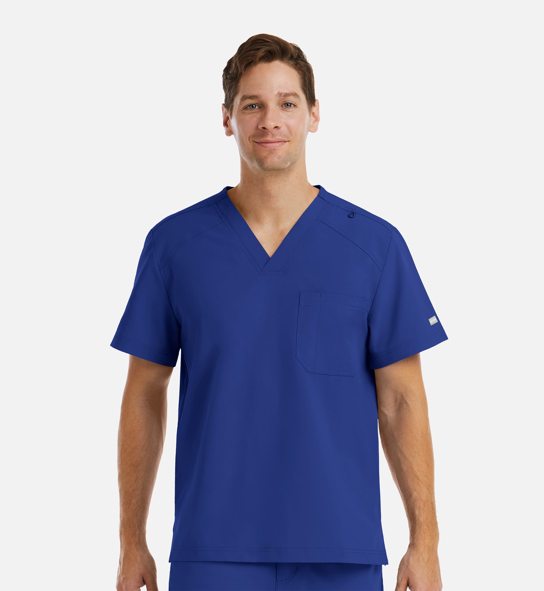 Momentum 5801 Men's Tuckable Basic V-Neck Top Galaxy Blue