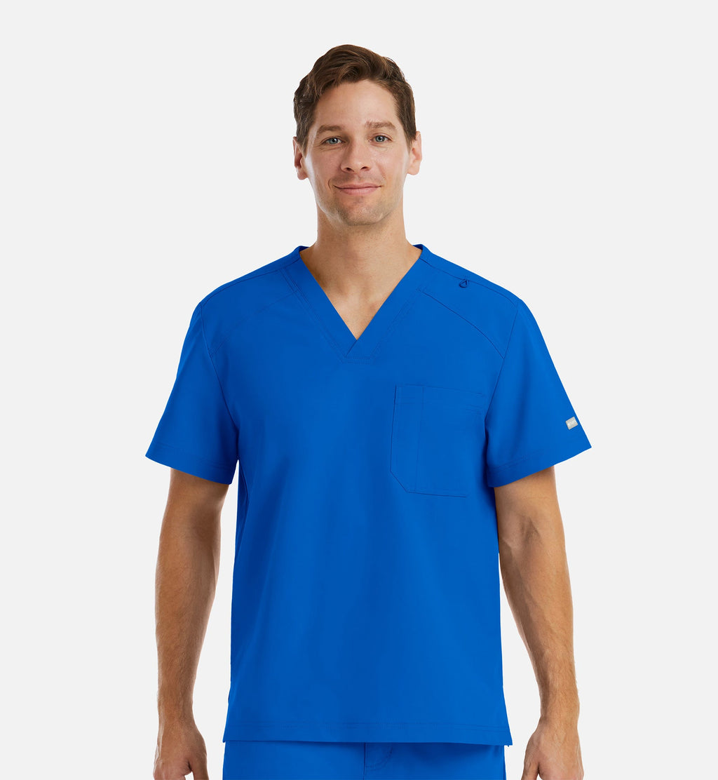 Momentum 5801 Men's Tuckable Basic V-Neck Top Royal Blue