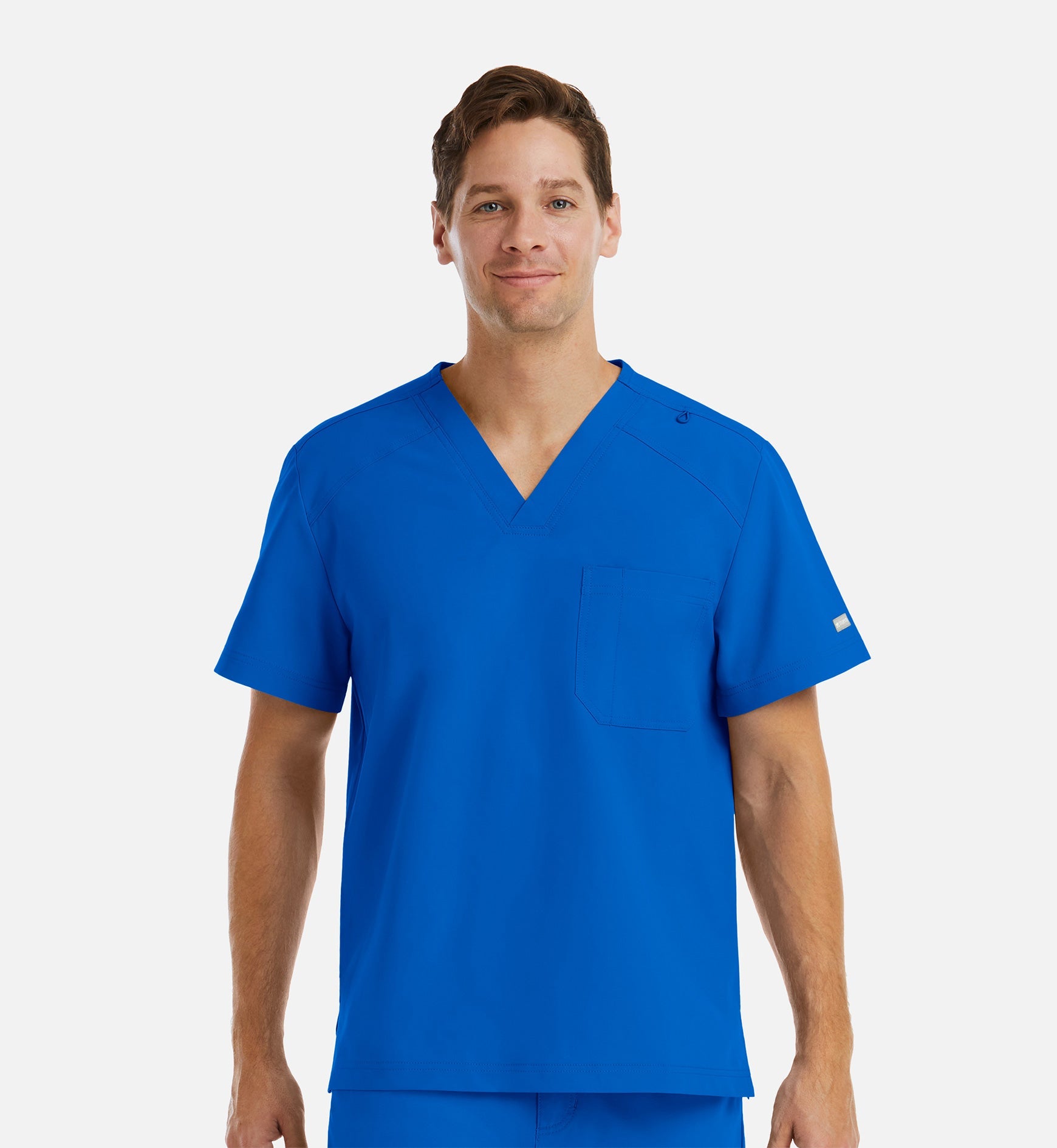 Momentum 5801 Men's Tuckable Basic V-Neck Top Royal Blue
