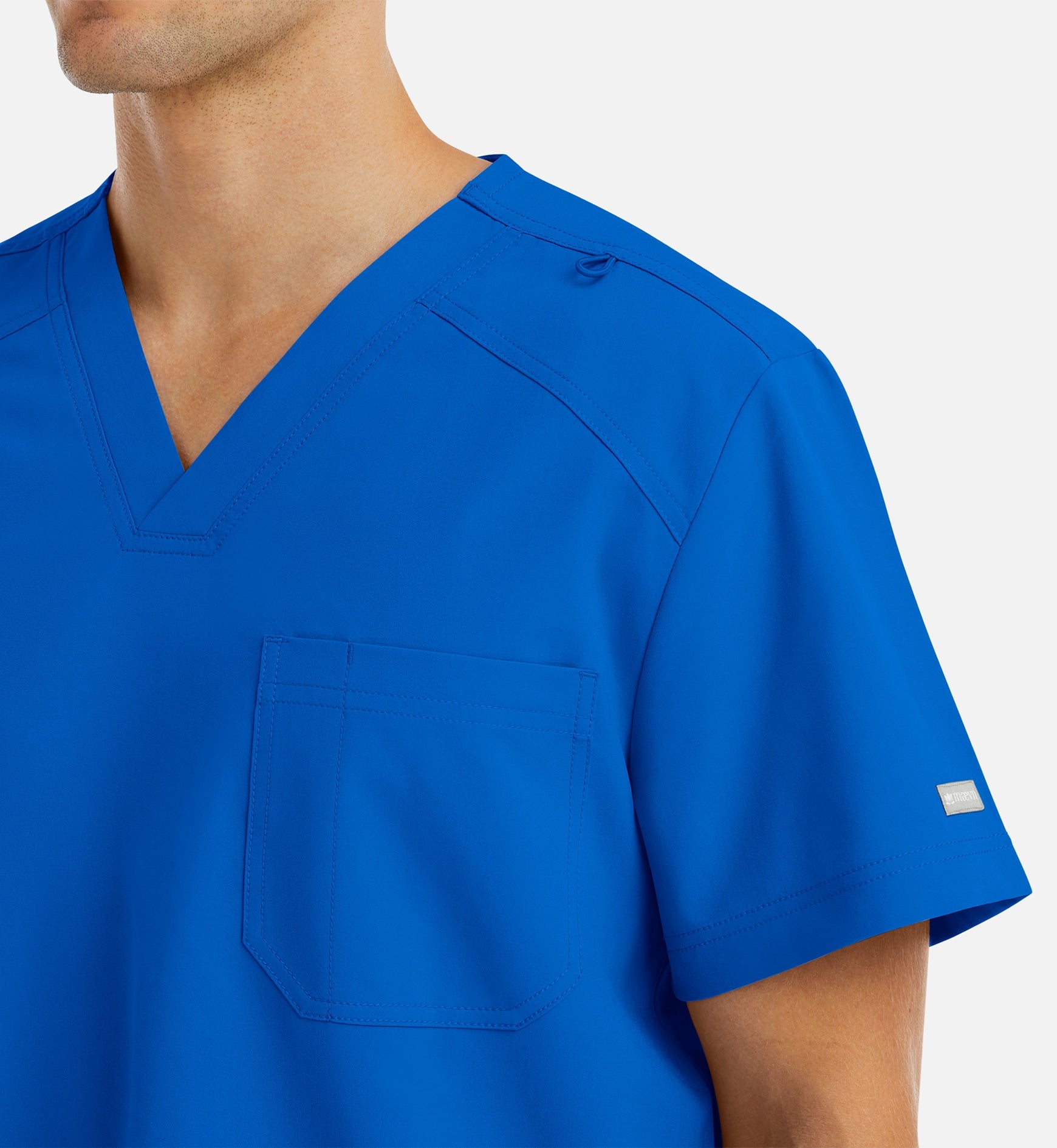 Momentum 5801 Men's Tuckable Basic V-Neck Top Royal Blue