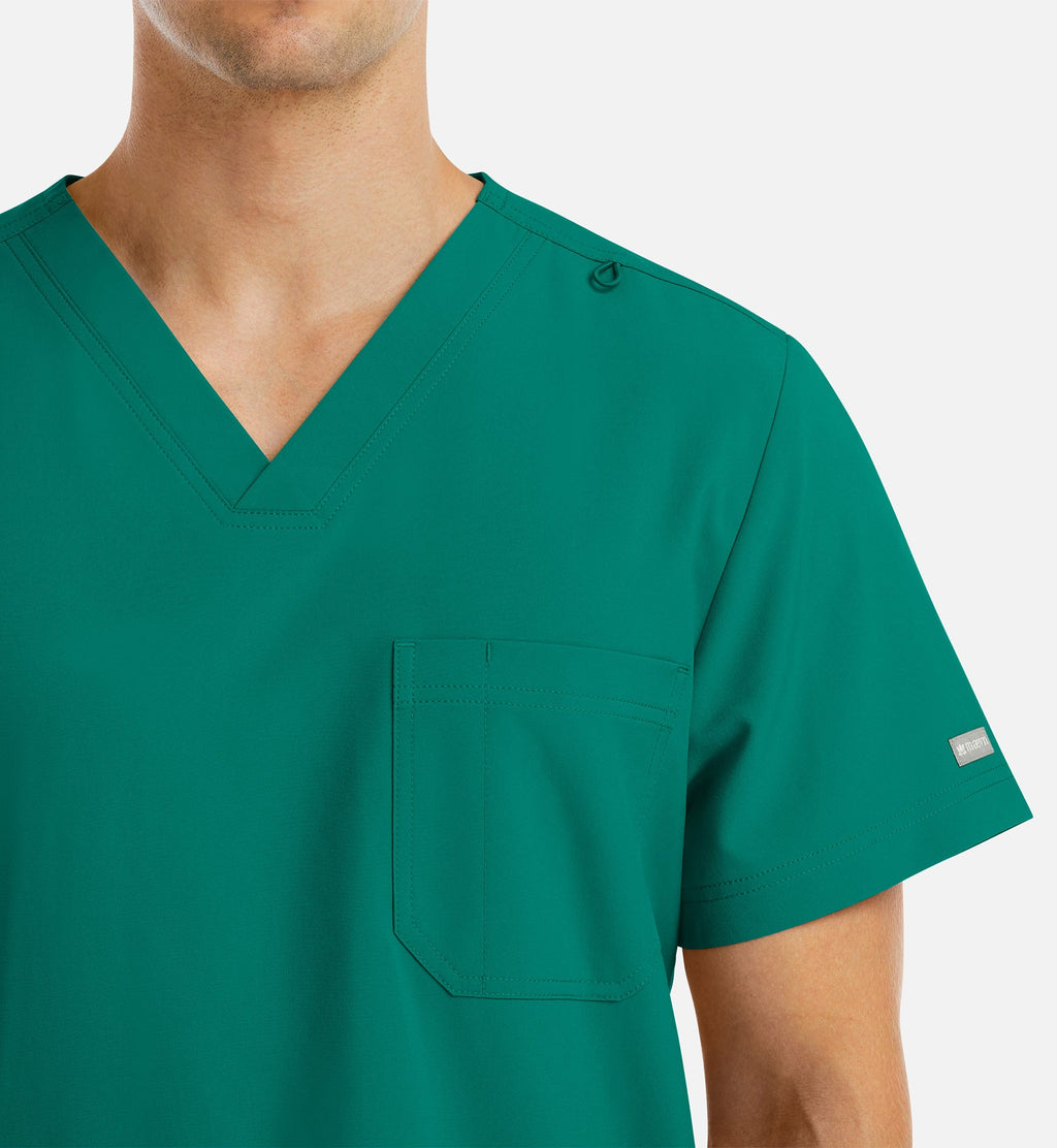 Momentum 5802 Men's 4 Pocket Banded V-Neck Top Hunter