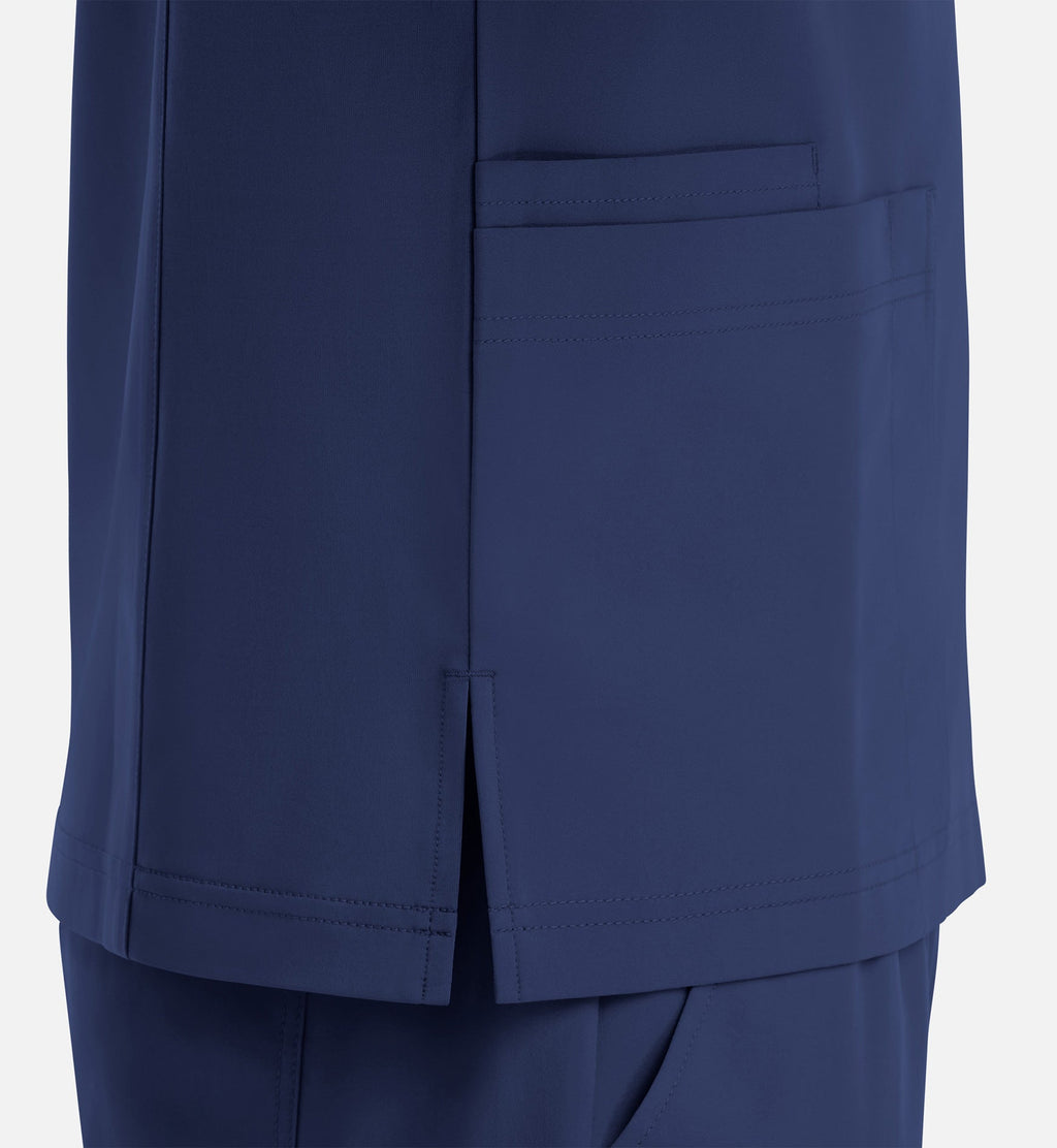 Momentum 5802 Men's 4 Pocket Banded V-Neck Top Navy