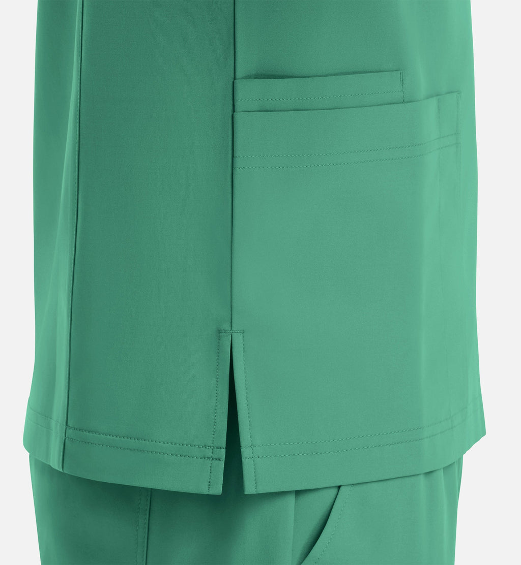 Momentum 5802 Men's 4 Pocket Banded V-Neck Top Surgical Green