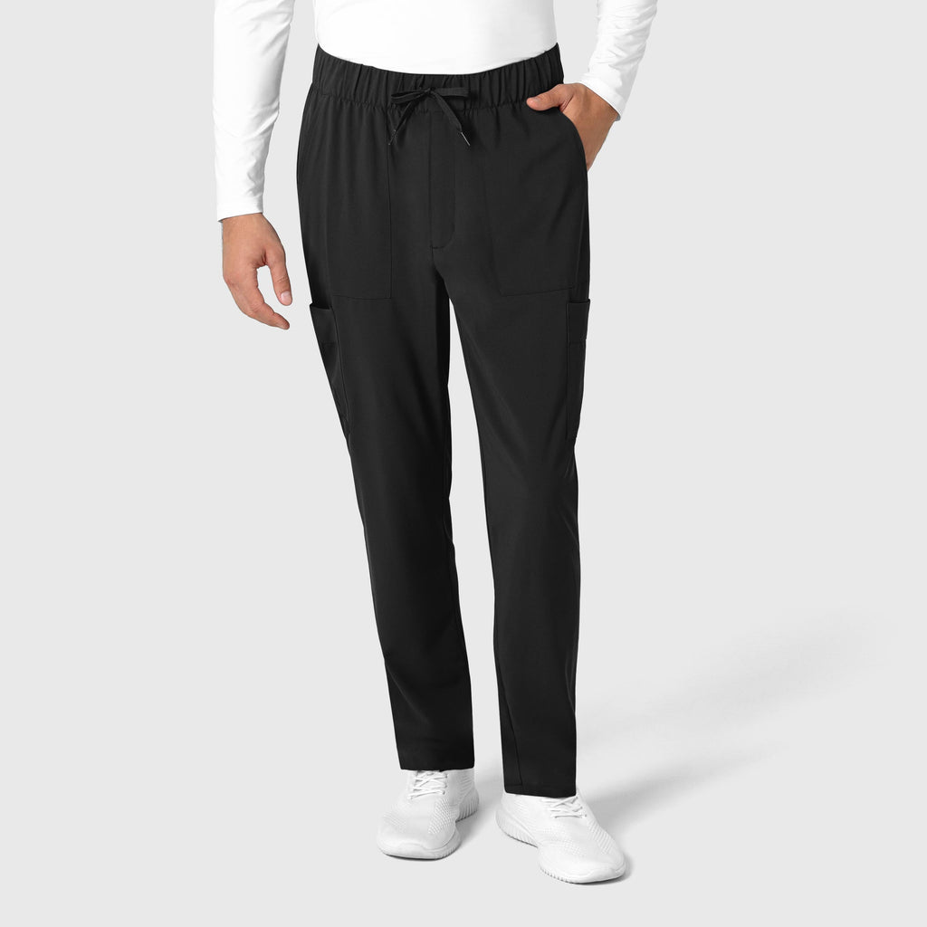 RENEW 5834 Men's Tapered Scrub Pants Black