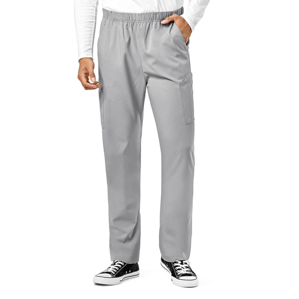 W123 5855 Unisex Multi-Cargo Scrub Pants Grey