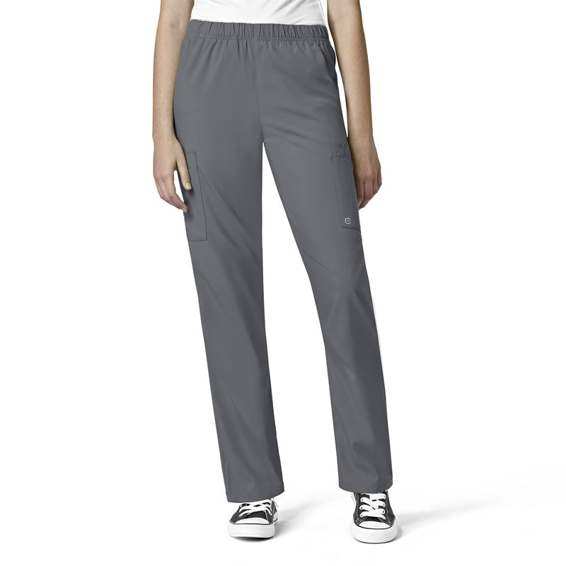 W123 5855 Unisex Multi-Cargo Scrub Pants Pewter