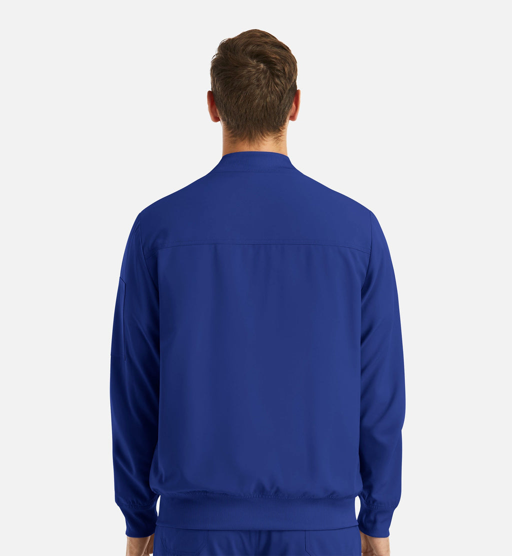 Momentum 5861 Men's Full Zip Bomber Jacket Galaxy Blue