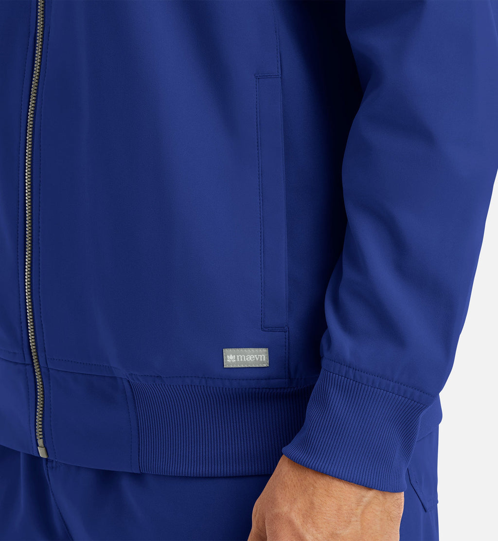 Momentum 5861 Men's Full Zip Bomber Jacket Galaxy Blue