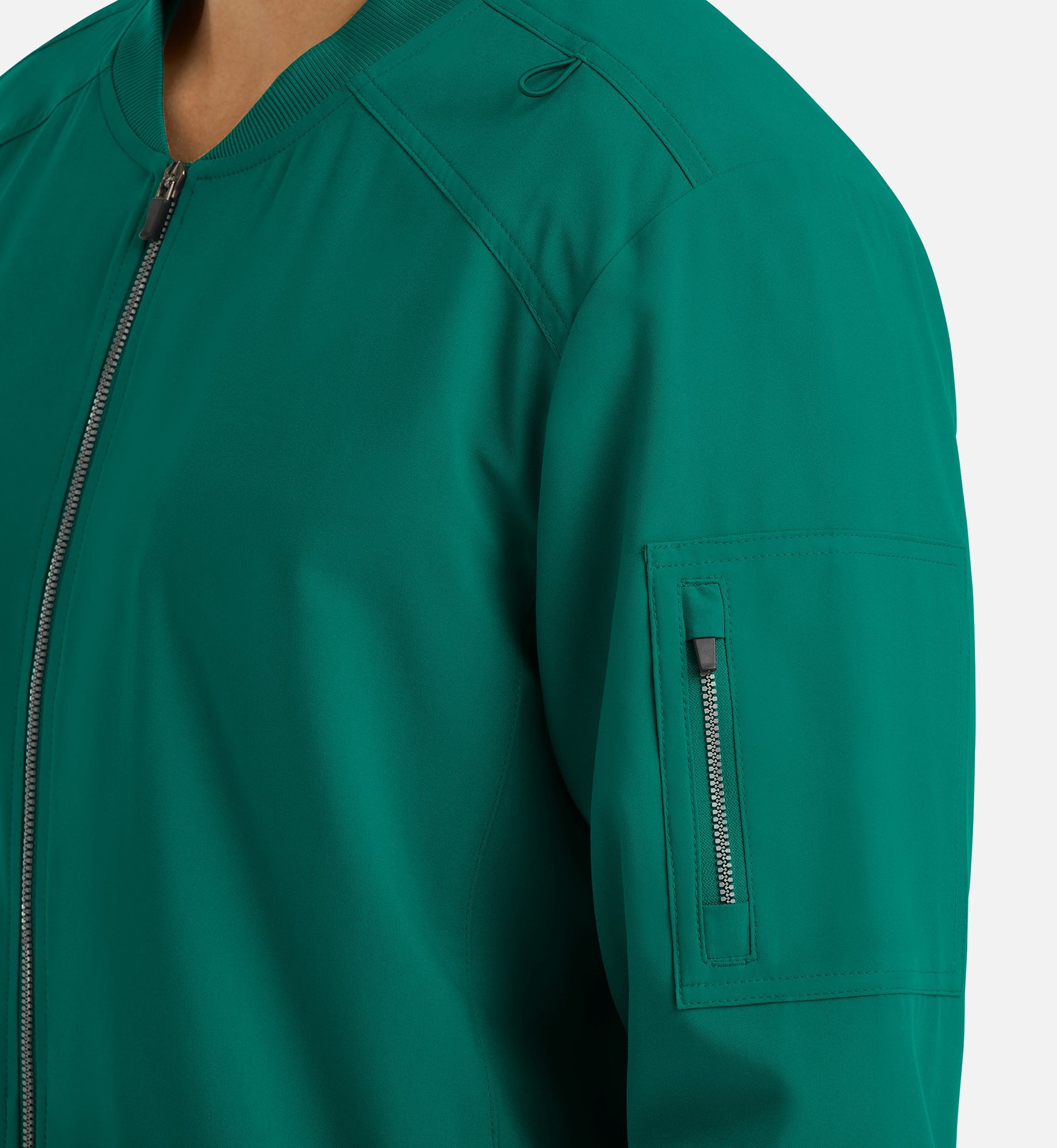 Momentum 5861 Men's Full Zip Bomber Jacket Hunter
