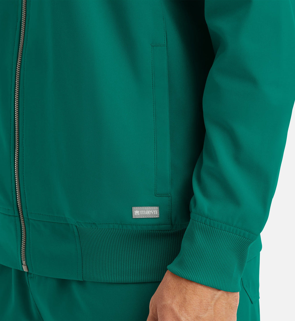 Momentum 5861 Men's Full Zip Bomber Jacket Hunter