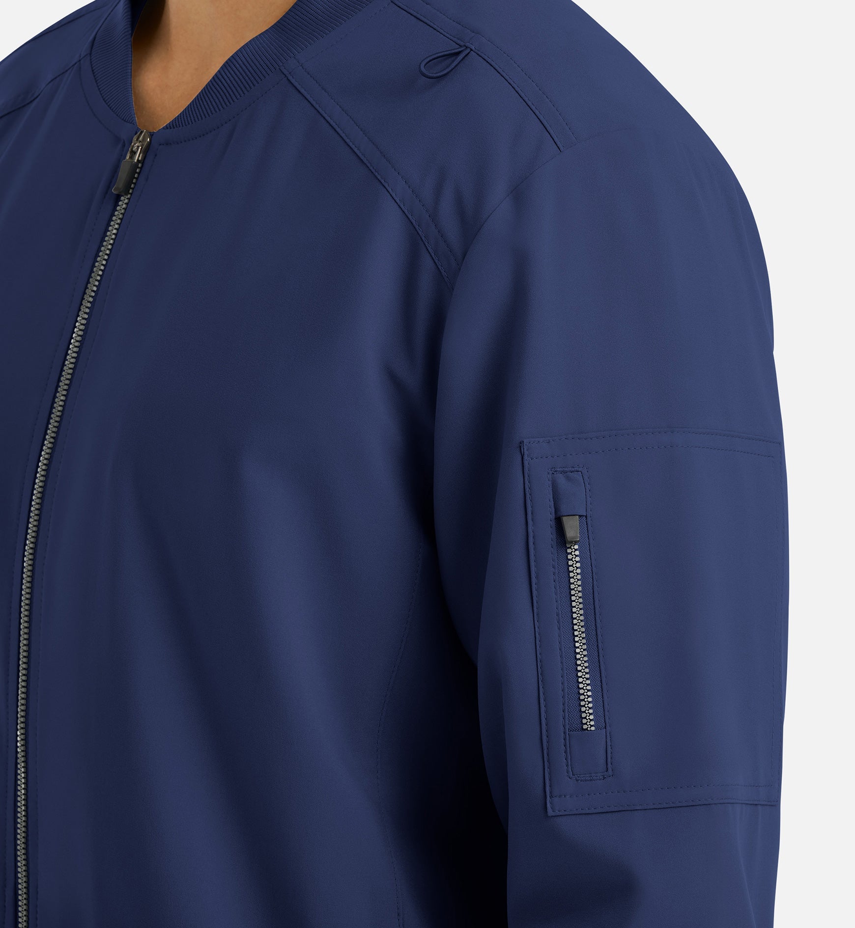 Momentum 5861 Men's Full Zip Bomber Jacket Navy