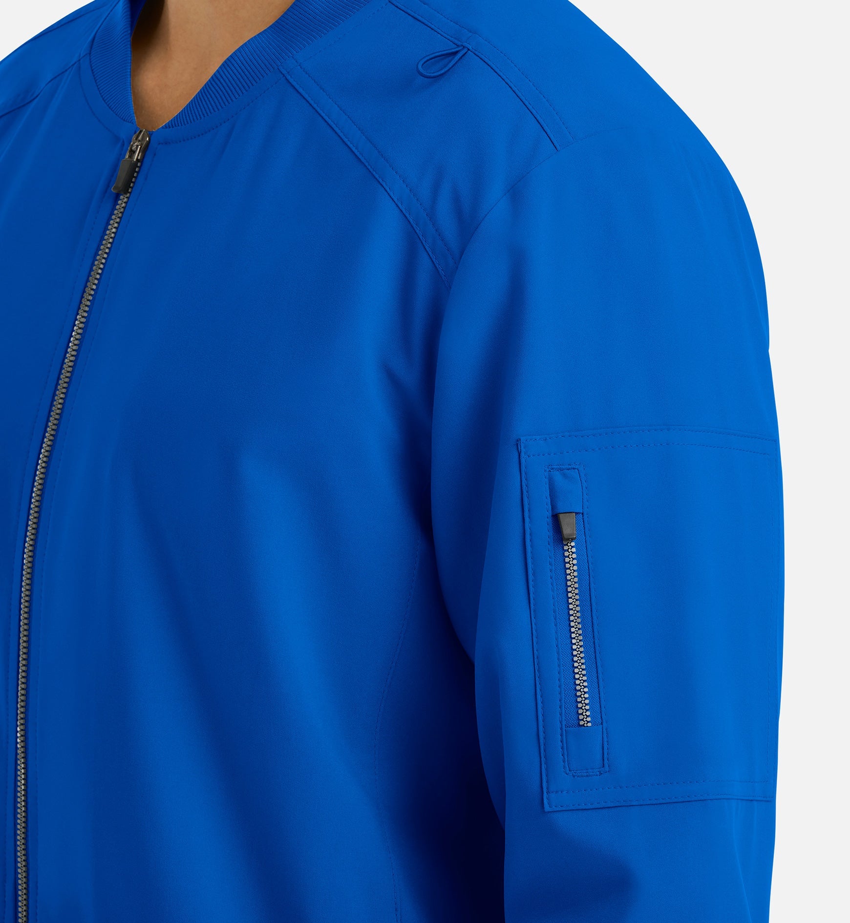 Momentum 5861 Men's Full Zip Bomber Jacket Royal Blue