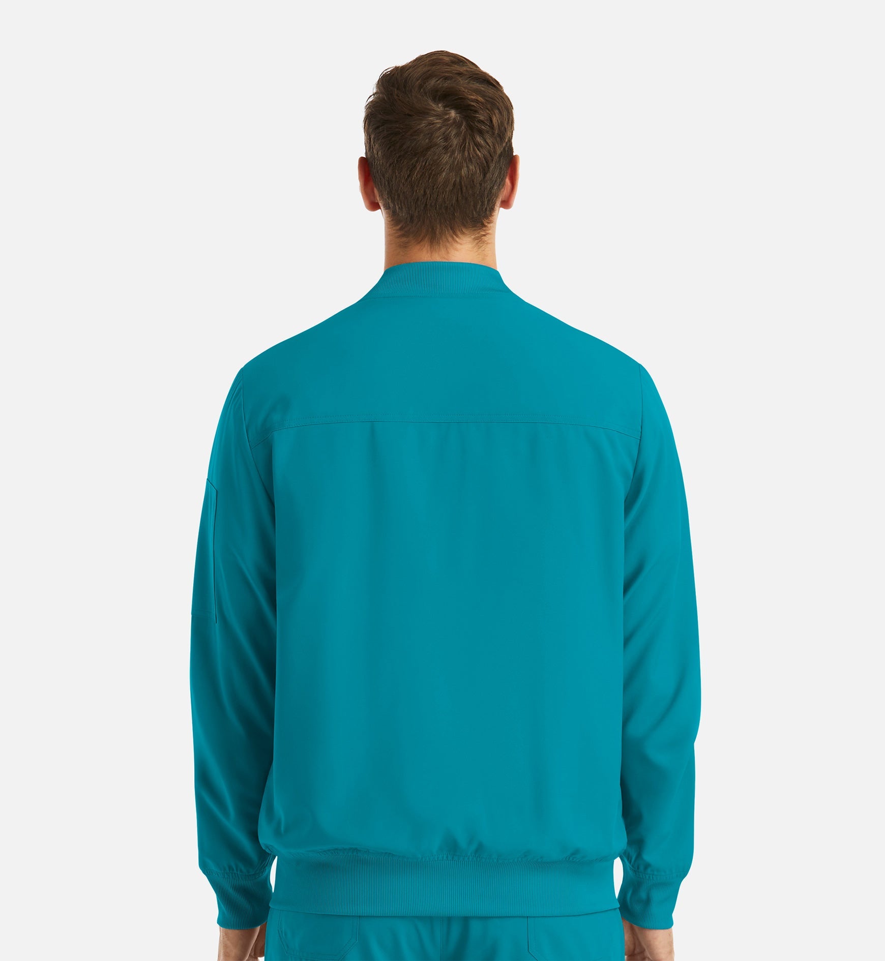 Momentum 5861 Men's Full Zip Bomber Jacket Teal