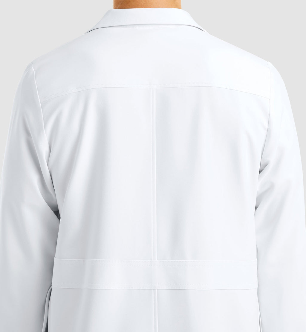 Momentum Lab Coats 5871 Men's Full Length Lab Coat White
