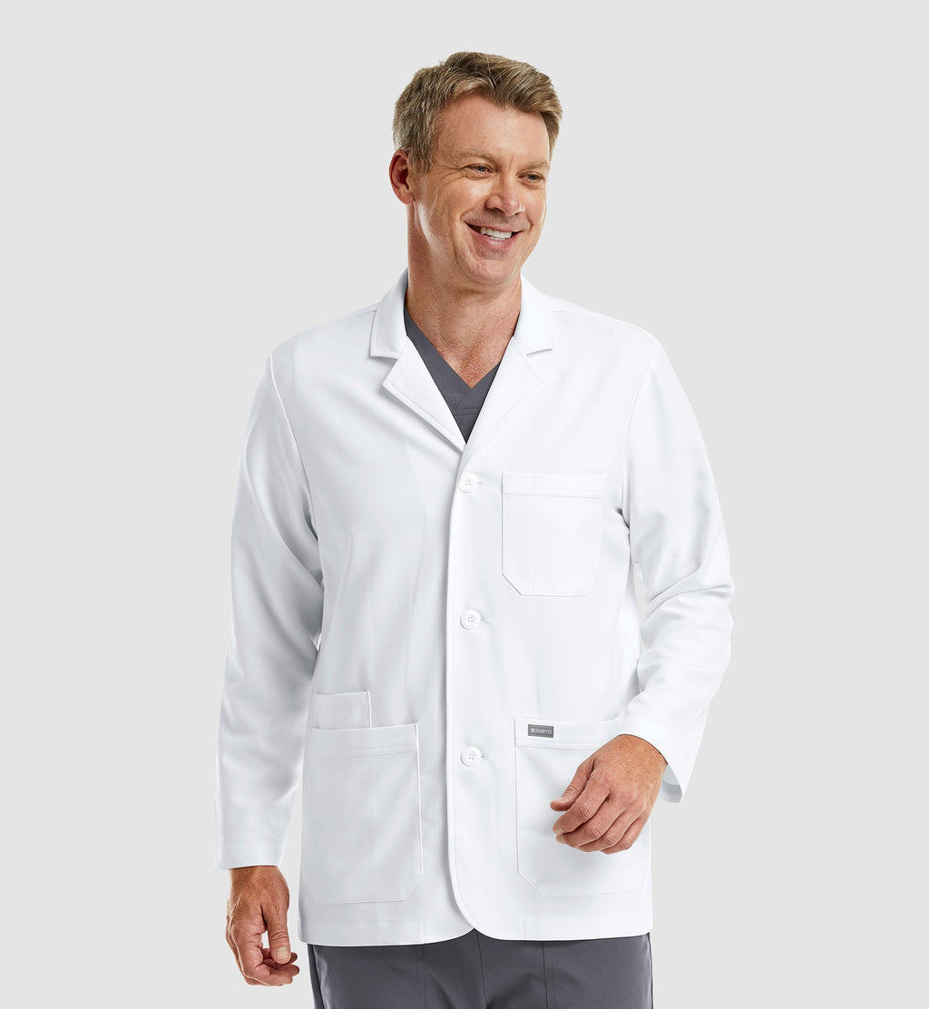 Momentum Lab Coats 5873 Men's Consultation Lab Coat White