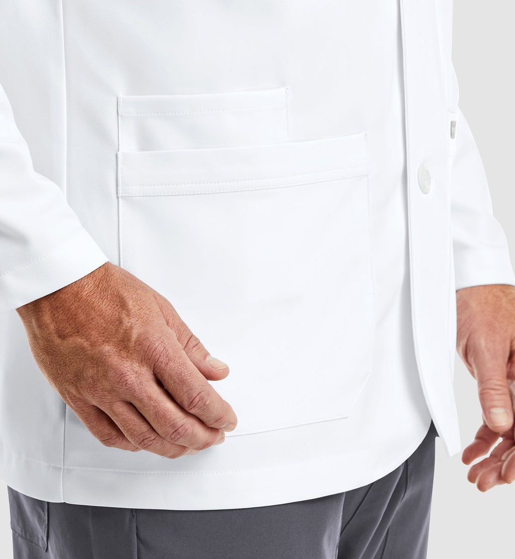 Momentum Lab Coats 5873 Men's Consultation Lab Coat White