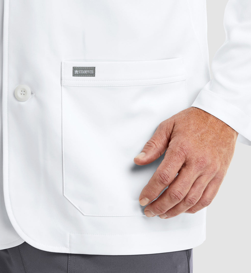 Momentum Lab Coats 5873 Men's Consultation Lab Coat White