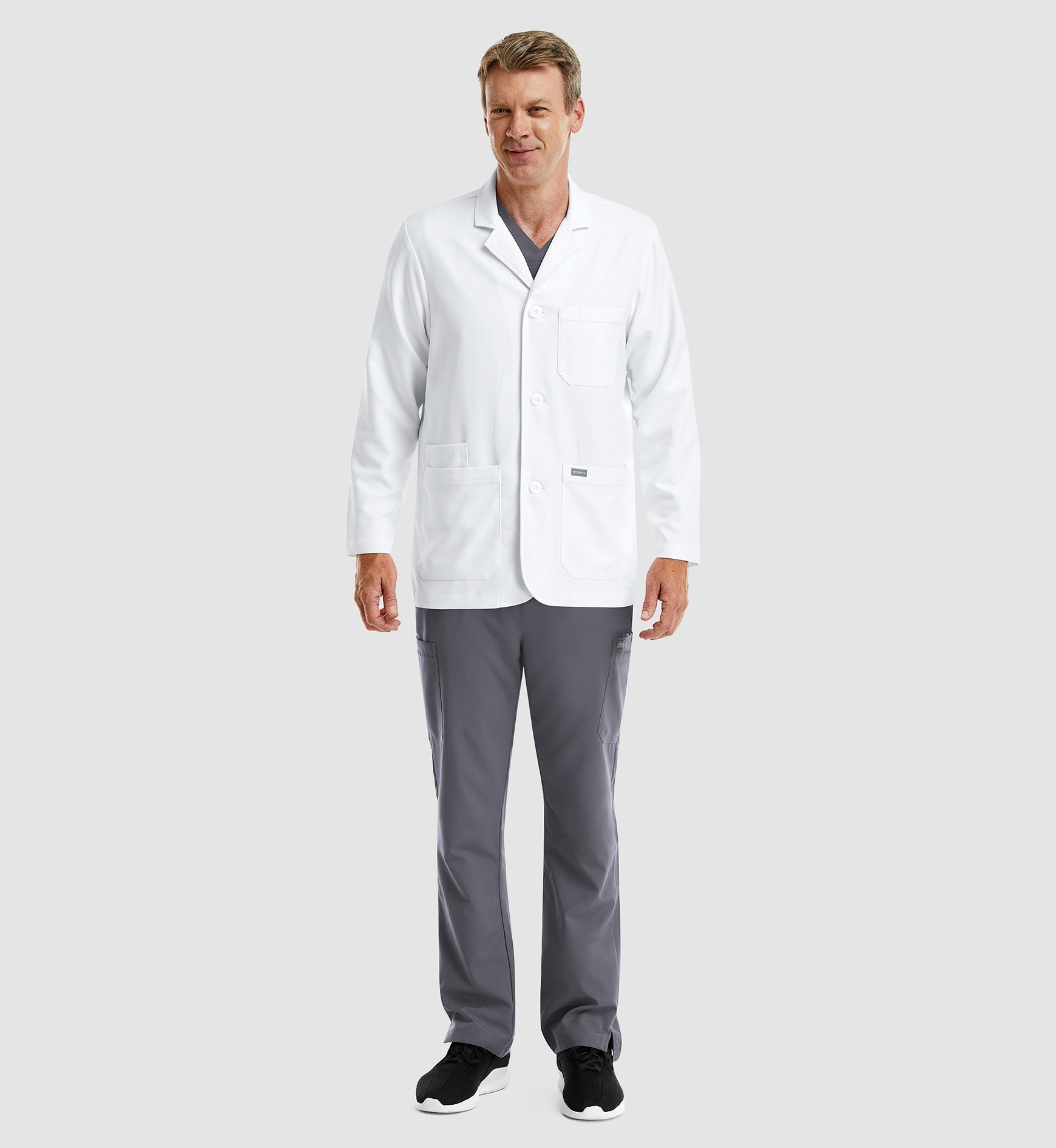Momentum Lab Coats 5873 Men's Consultation Lab Coat White