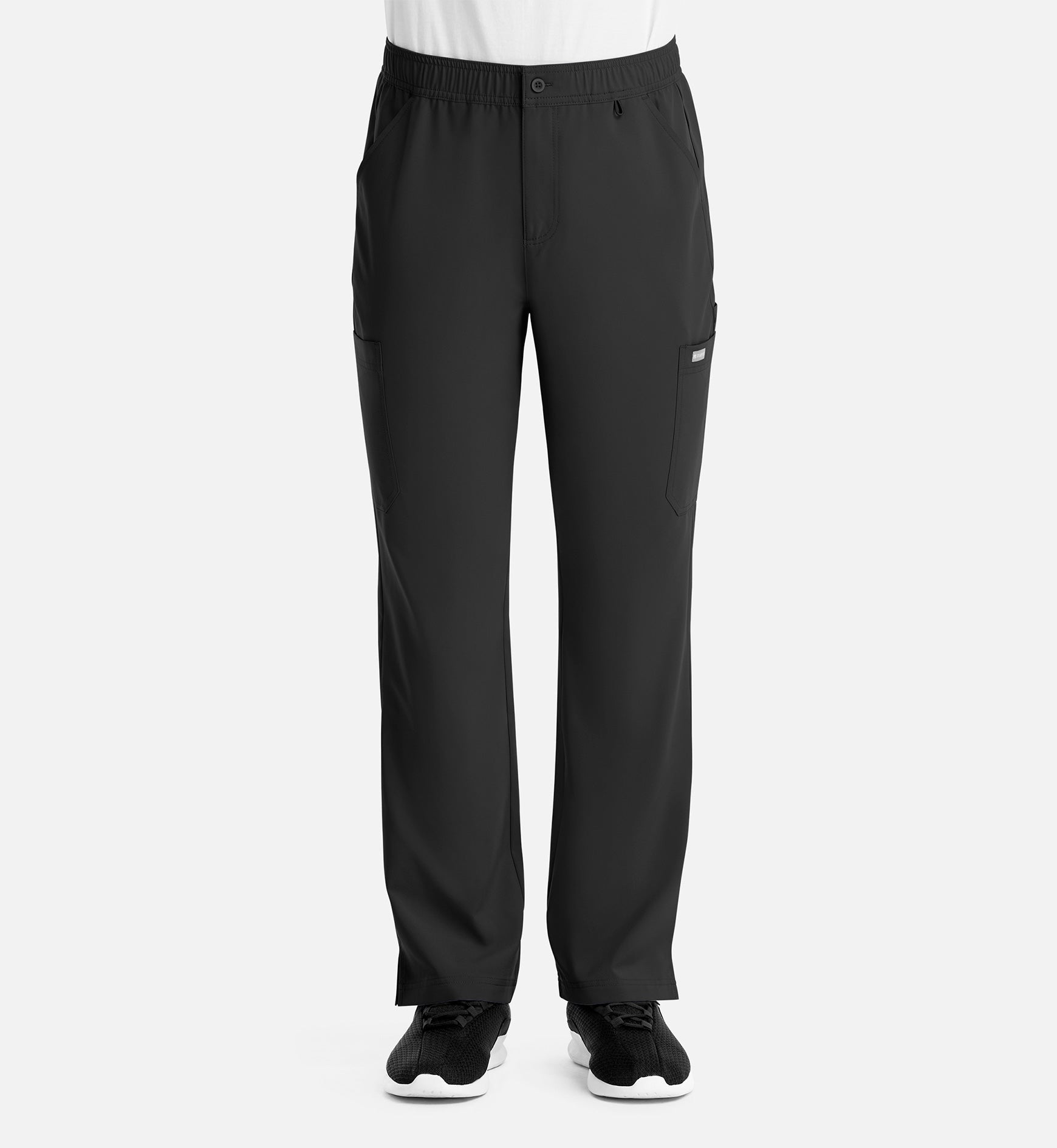 Momentum 5891 Men's Fly Front Cargo Pants Black