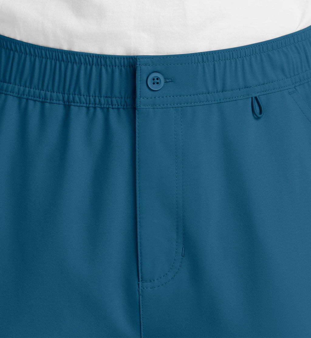 Momentum 5891 Men's Fly Front Cargo Pants Caribbean Blue