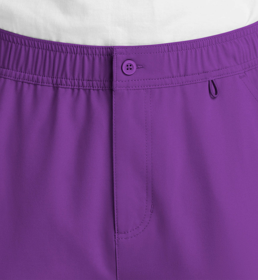 Momentum 5891 Men's Fly Front Cargo Pants Eggplant
