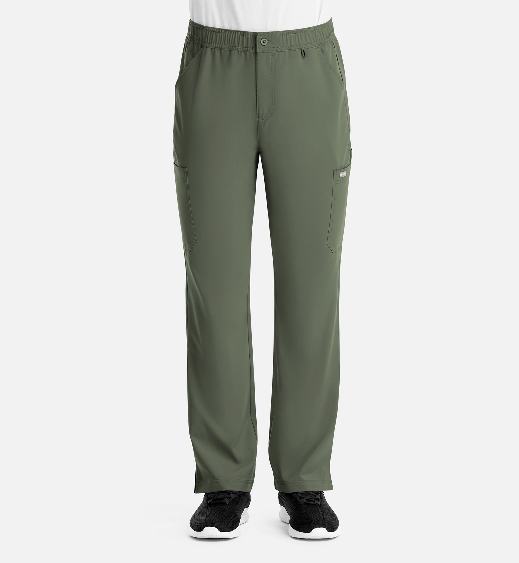 Momentum 5891 Men's Fly Front Cargo Pants Olive