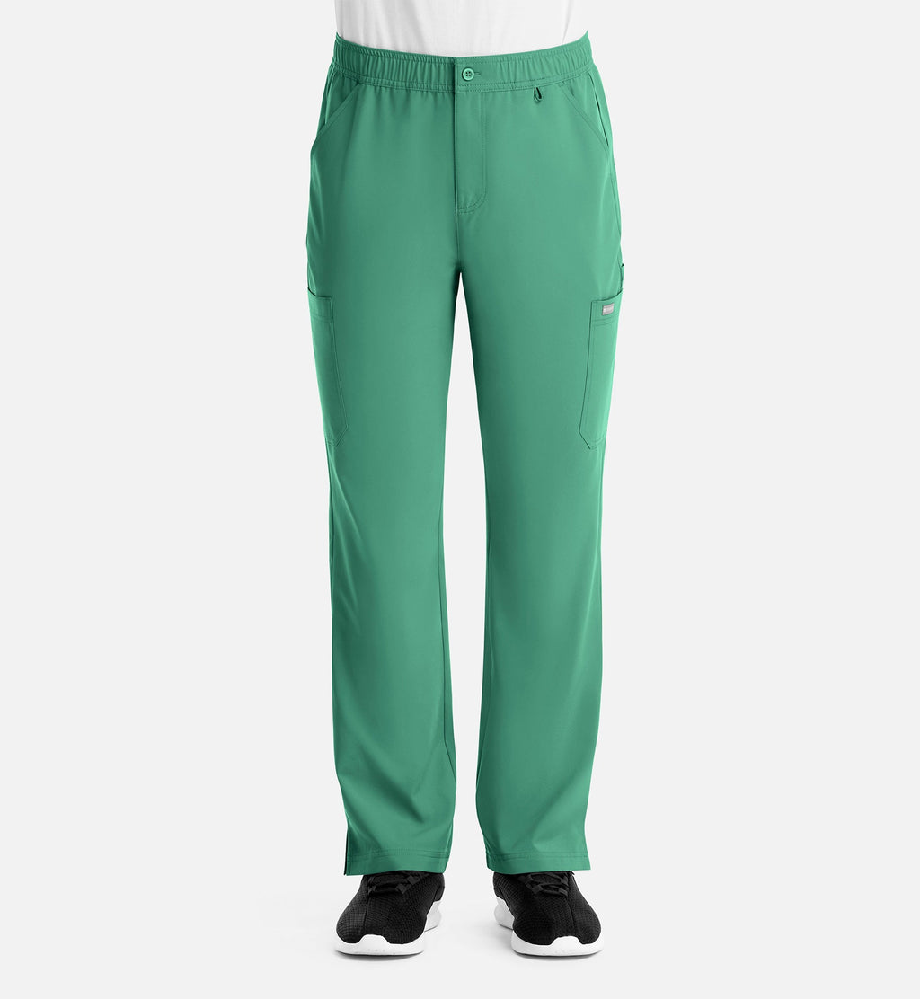 Momentum 5891 Men's Fly Front Cargo Pants Surgical Green