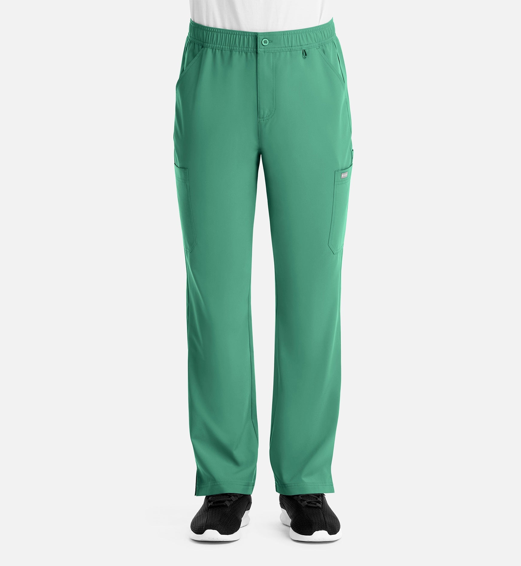 Momentum 5891 Men's Fly Front Cargo Pants Surgical Green