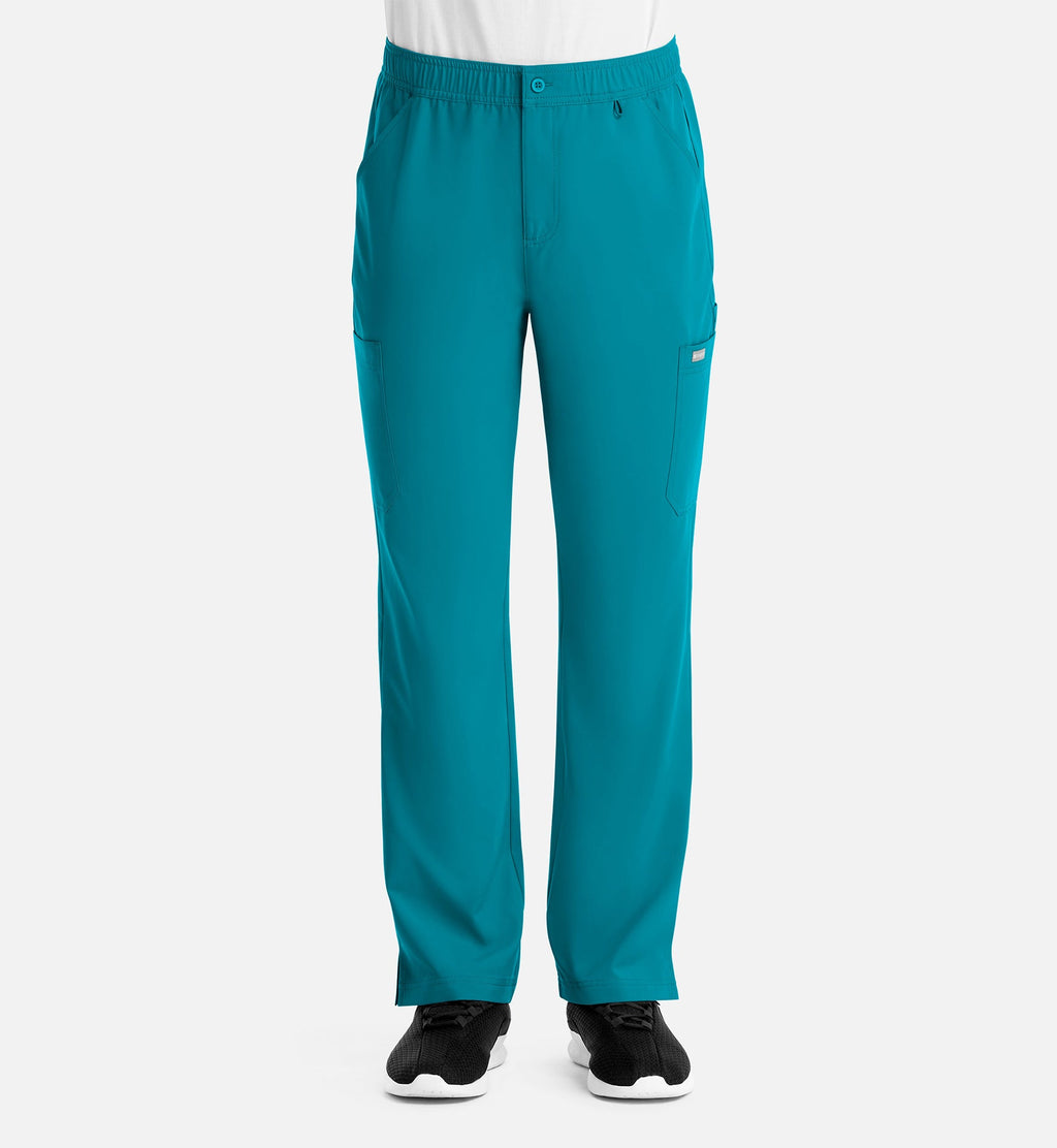 Momentum 5891 Men's Fly Front Cargo Pants Teal