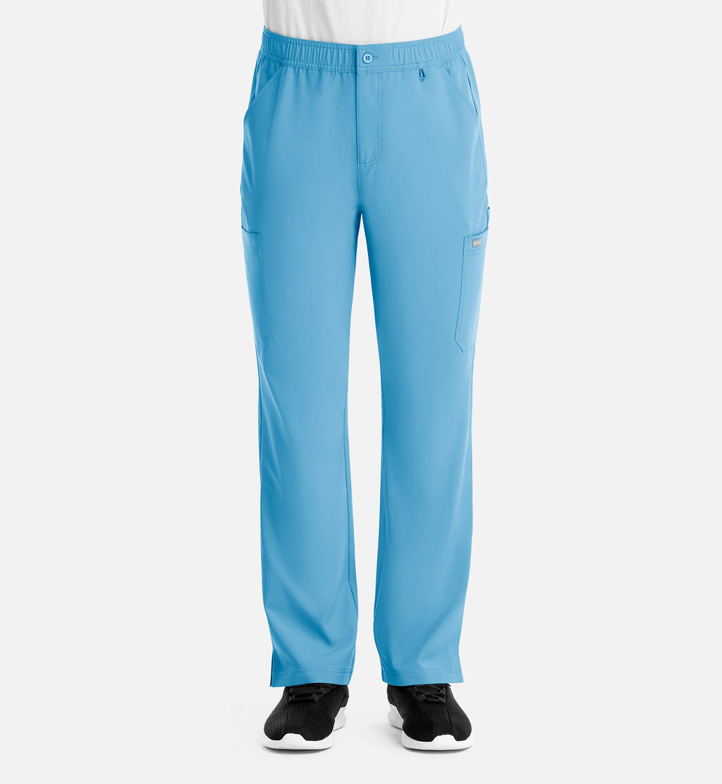 Momentum 5891 Men's Fly Front Cargo Pants Turquoise