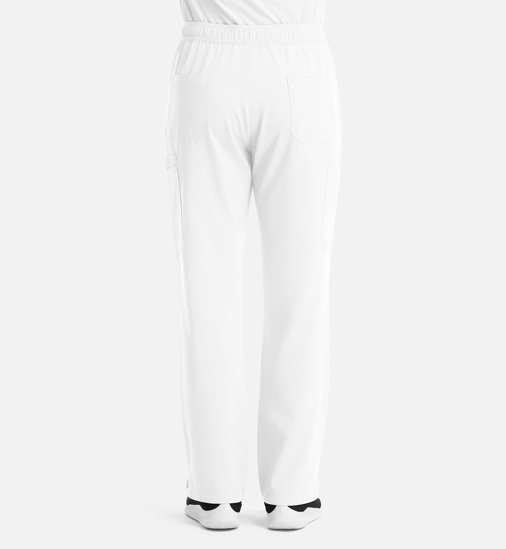 Momentum 5891 Men's Fly Front Cargo Pants White