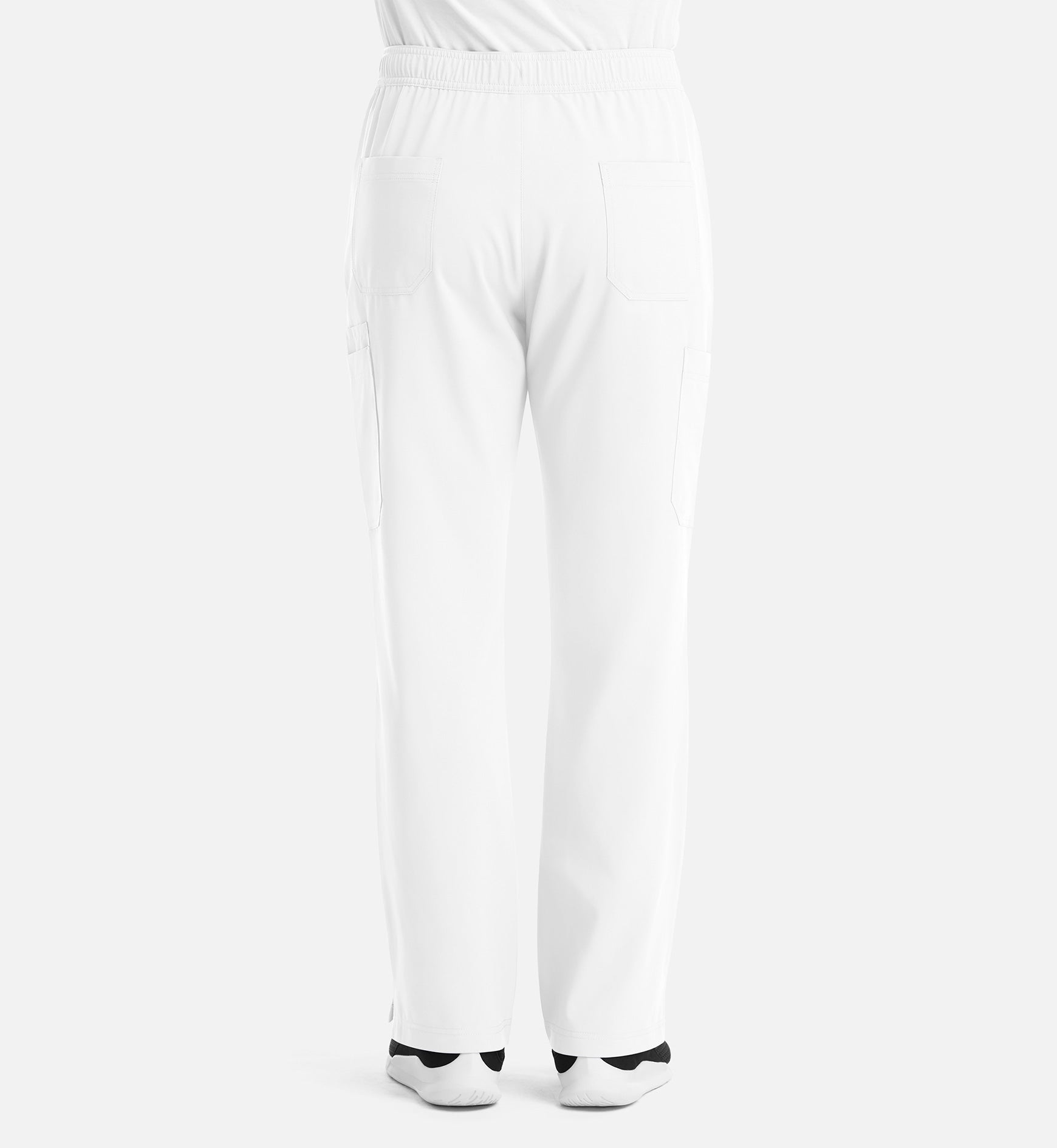 Momentum 5891 Men's Fly Front Cargo Pants White