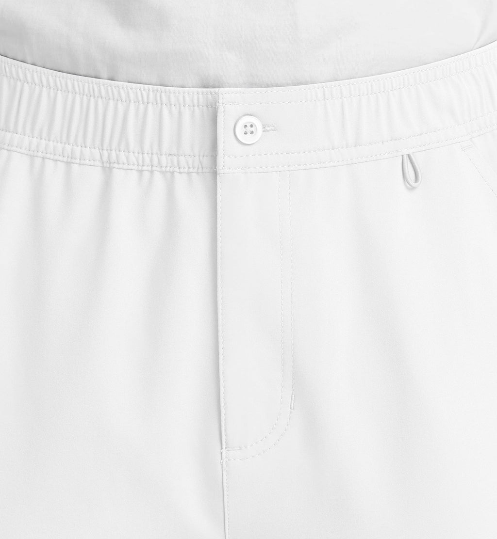 Momentum 5891 Men's Fly Front Cargo Pants White