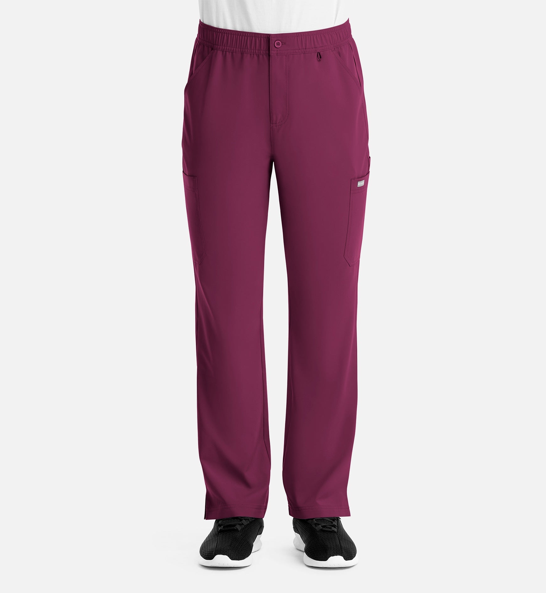 Momentum 5891 Men's Fly Front Cargo Pants Wine