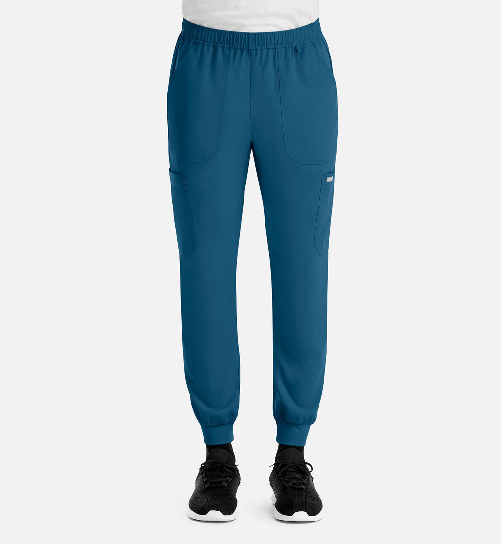 Momentum 5892 Men's Full Elastic Jogger Caribbean Blue
