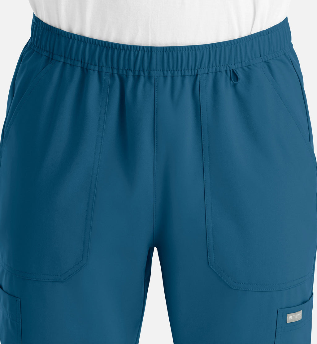 Momentum 5892 Men's Full Elastic Jogger Caribbean Blue