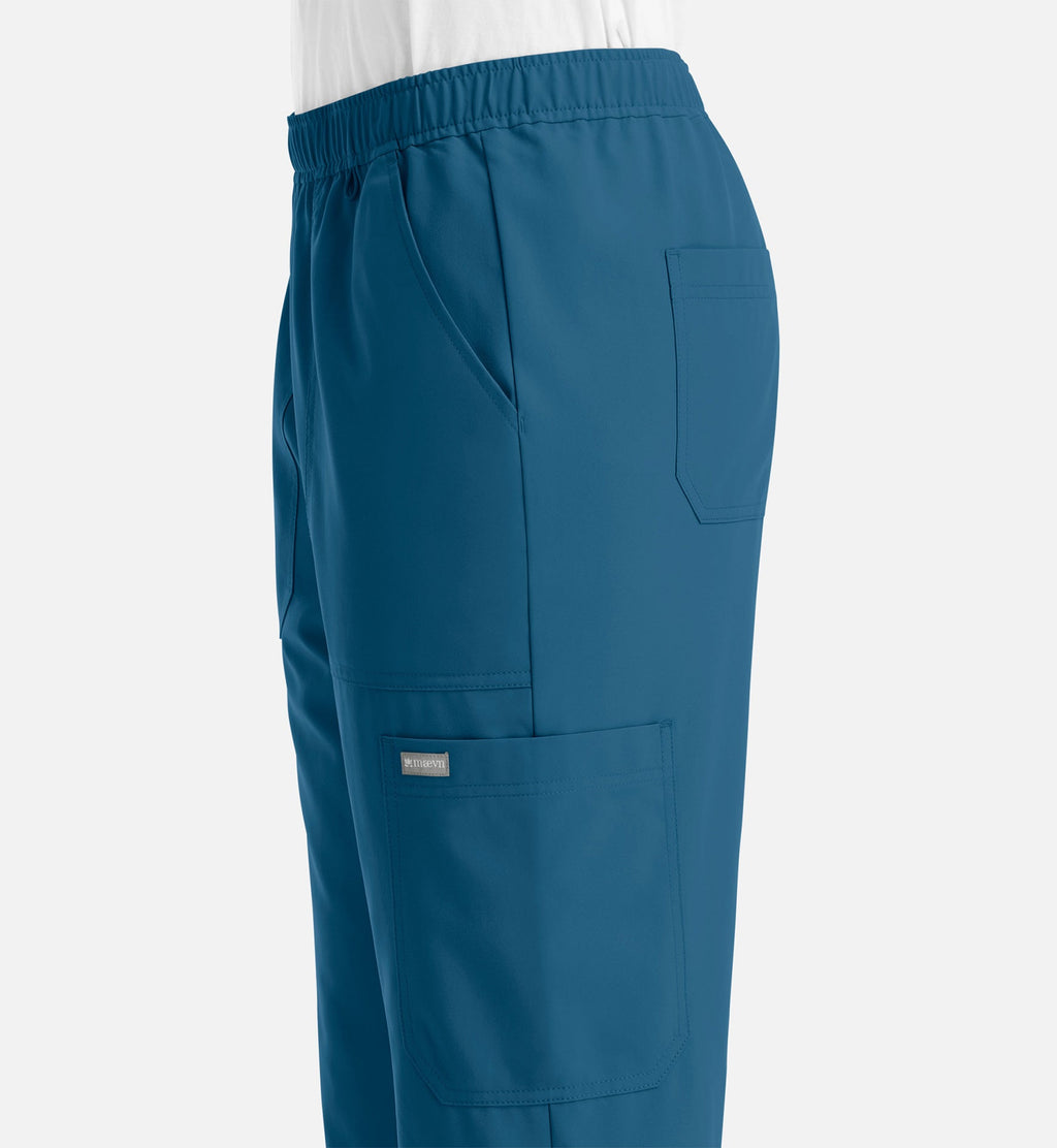 Momentum 5892 Men's Full Elastic Jogger Caribbean Blue