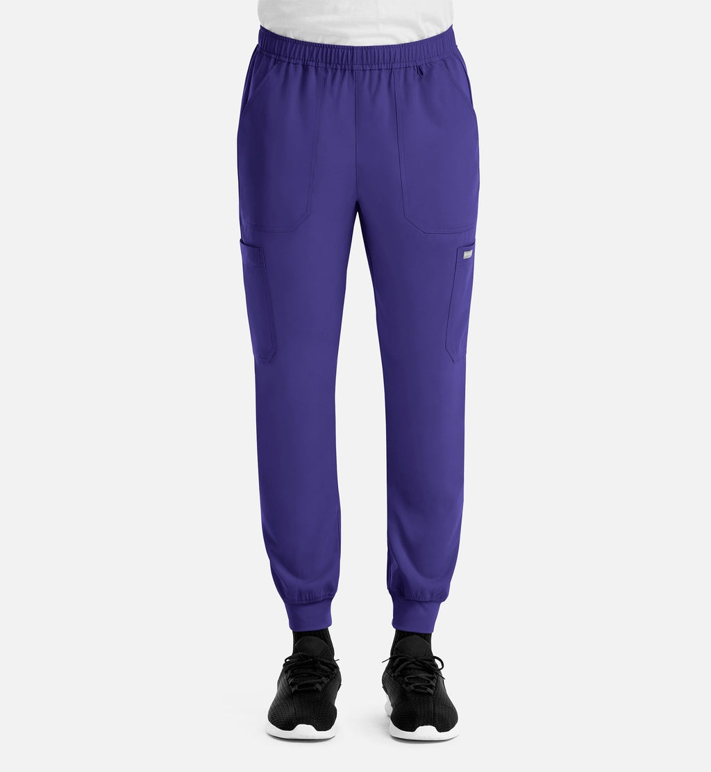 Momentum 5892 Men's Full Elastic Jogger Grape