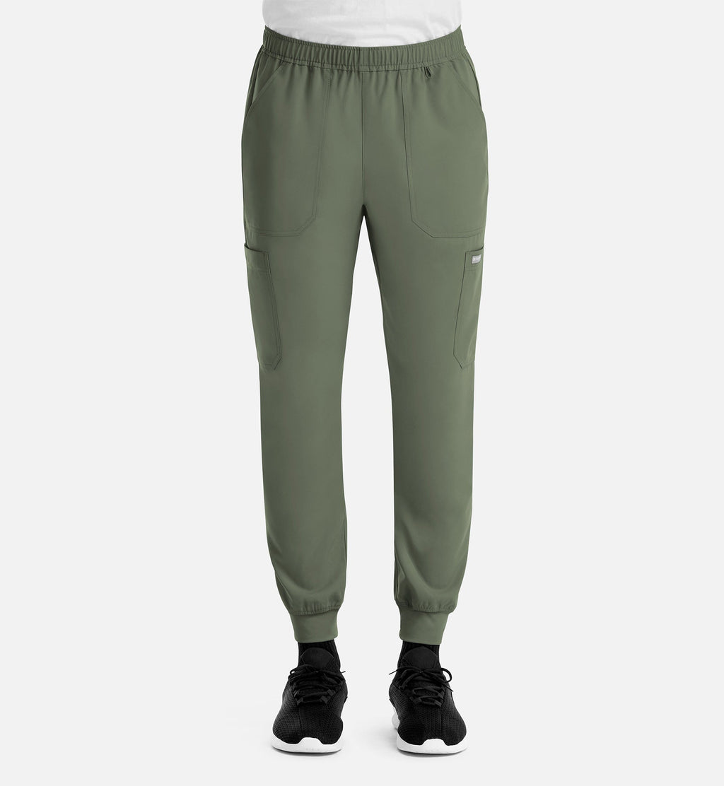 Momentum 5892 Men's Full Elastic Jogger Olive