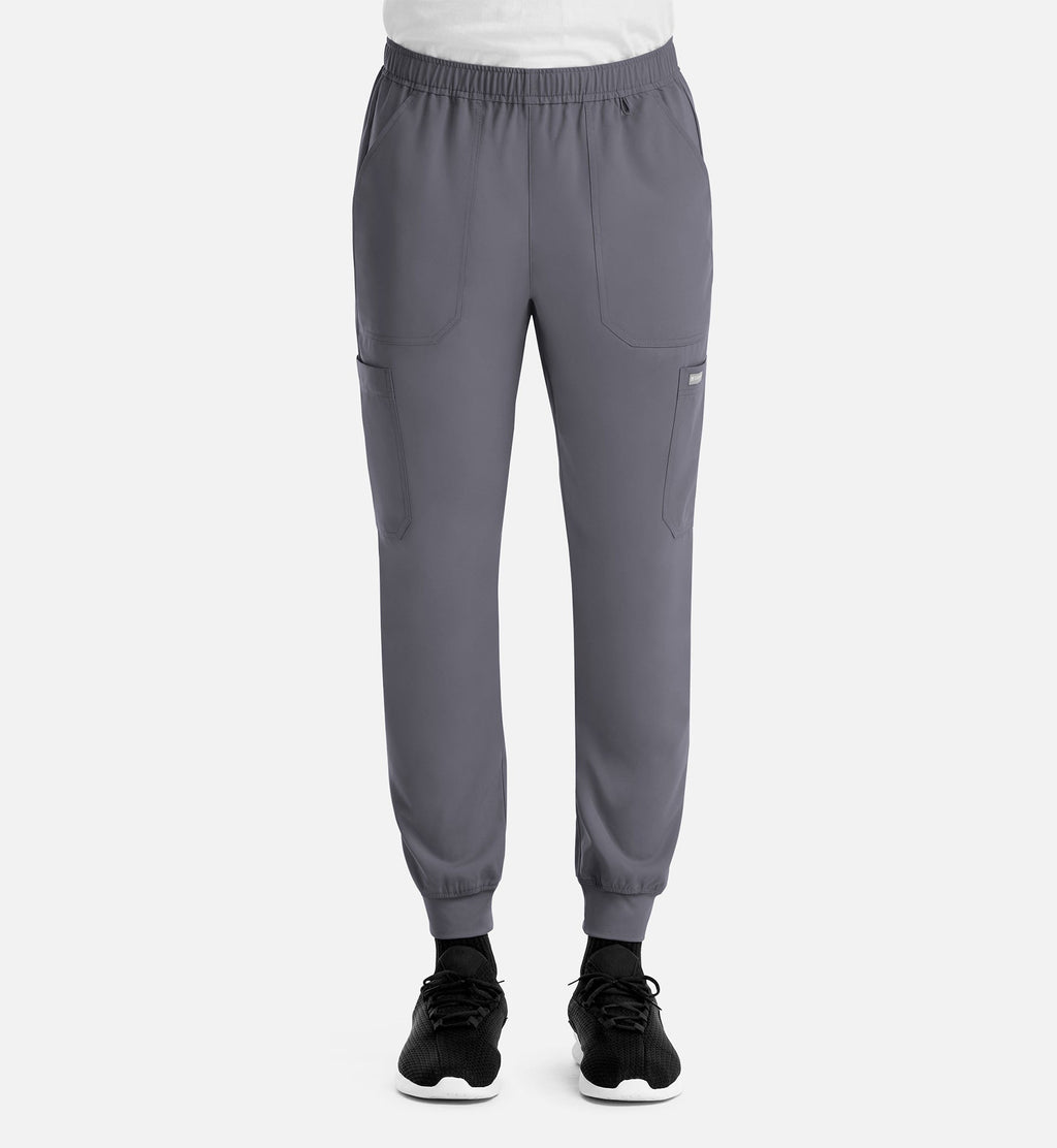 Momentum 5892 Men's Full Elastic Jogger Pewter