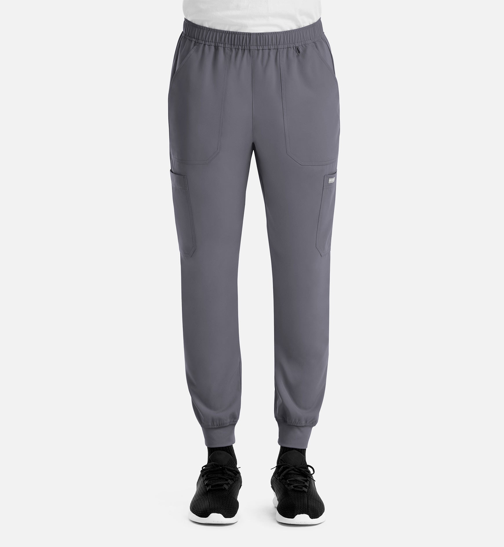 Momentum 5892 Men's Full Elastic Jogger Pewter