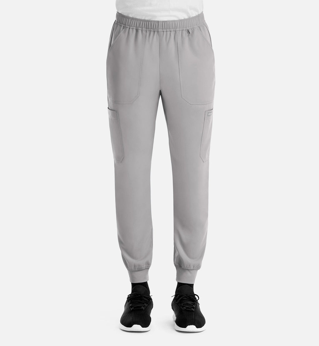 Momentum 5892 Men's Full Elastic Jogger Quiet Grey