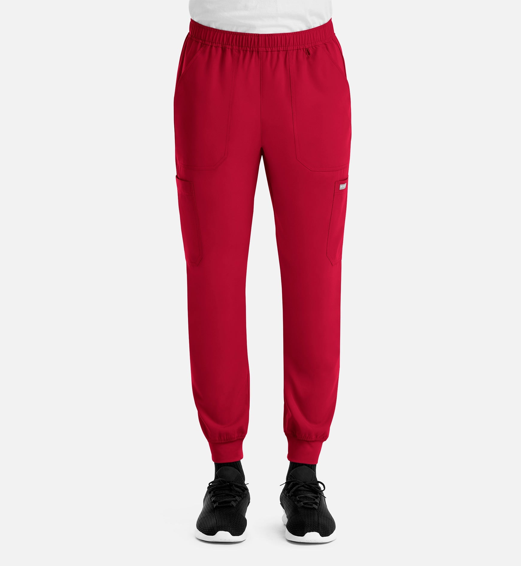 Momentum 5892 Men's Full Elastic Jogger Red