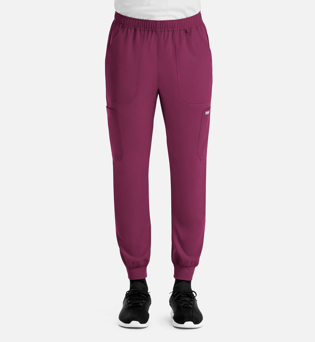 Momentum 5892 Men's Full Elastic Jogger Wine