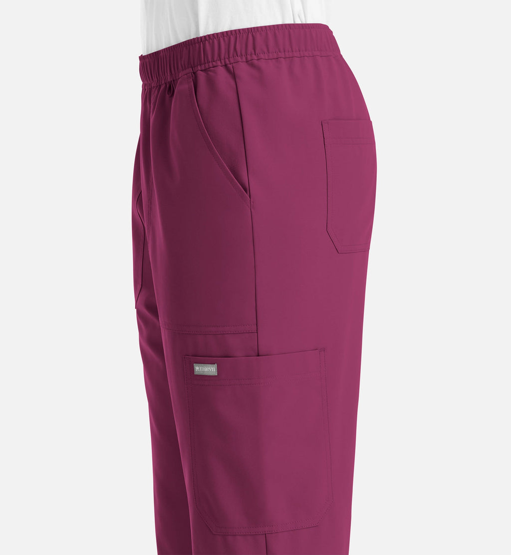 Momentum 5892 Men's Full Elastic Jogger Wine